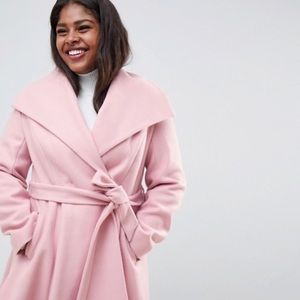 Asos Curve Pink Frock Coat